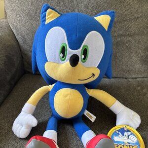 Sega Sonic the Hedgehog 18” Plush Doll Toy Factory w/ Tag